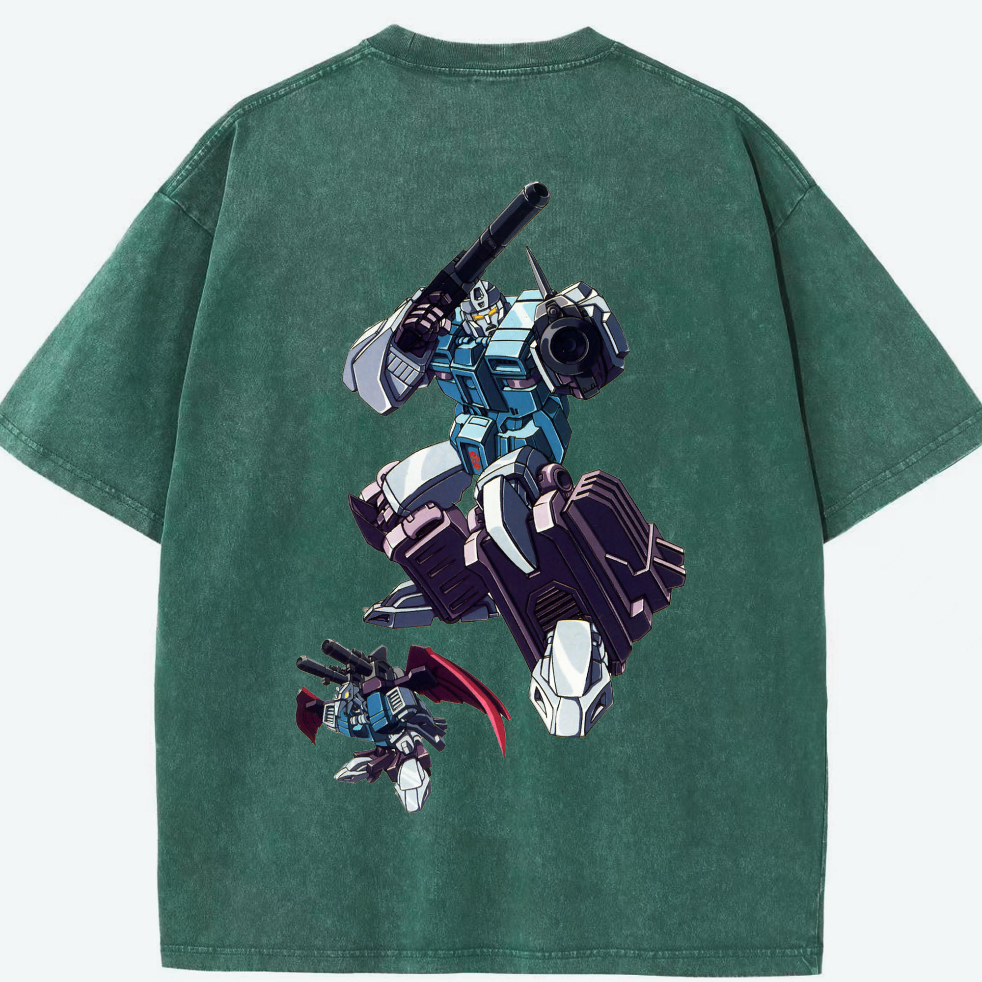 （画像用）  綿100% ヴィンテージ風 半袖Tシャツ（背面プリント）